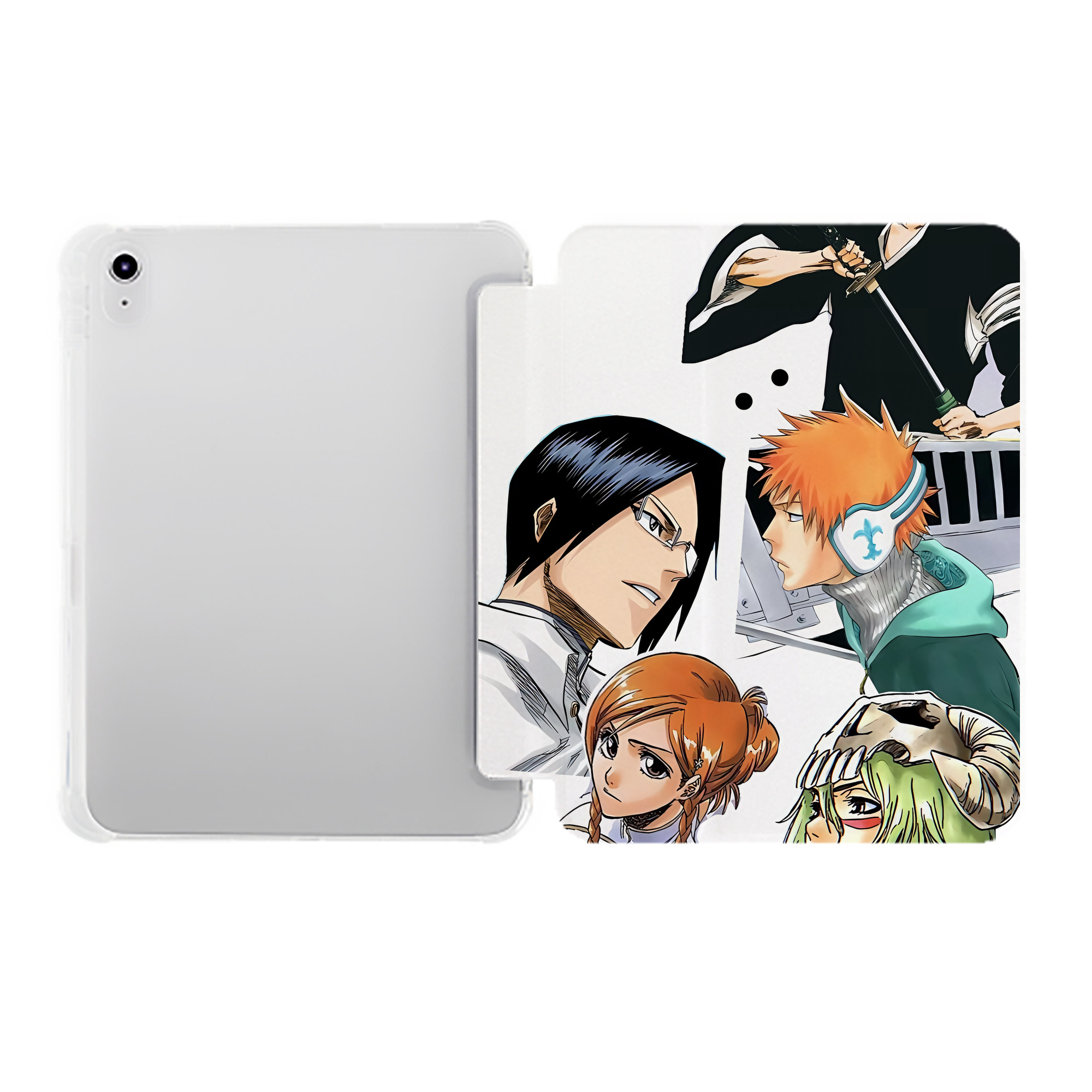 （画像用） ハイキュー!! Haikyu!! IPad ケース ペン収納付き 三つ折りスタンド PUレザー×シリコン 対応機種9.5/10.5/10.9インチ